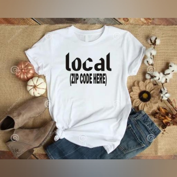 Women's Local Zip Code T-shirt - Picture 1 of 1